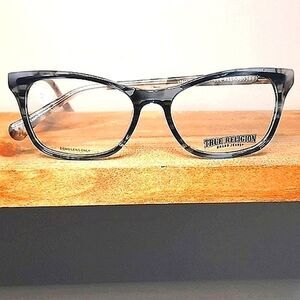 True Religion Black and Gray Women's Glasses